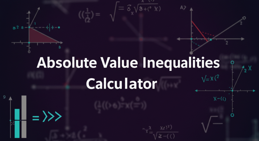 Absolute Value Inequalities Calculator