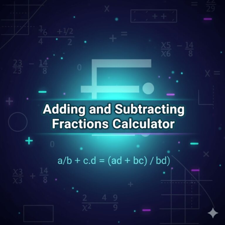 Adding and Subtracting Fractions Calculator | Step-by-Step Fraction Solver