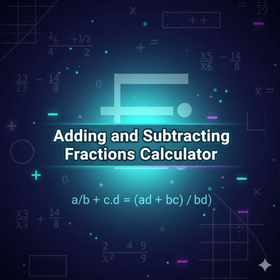 Adding and Subtracting Fractions Calculator