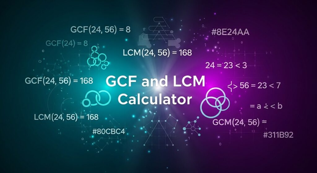 GCF and LCM Calculator