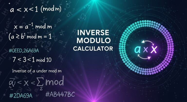 Inverse Modulo Calculator | Find Modular Inverse Easily With AI Explains