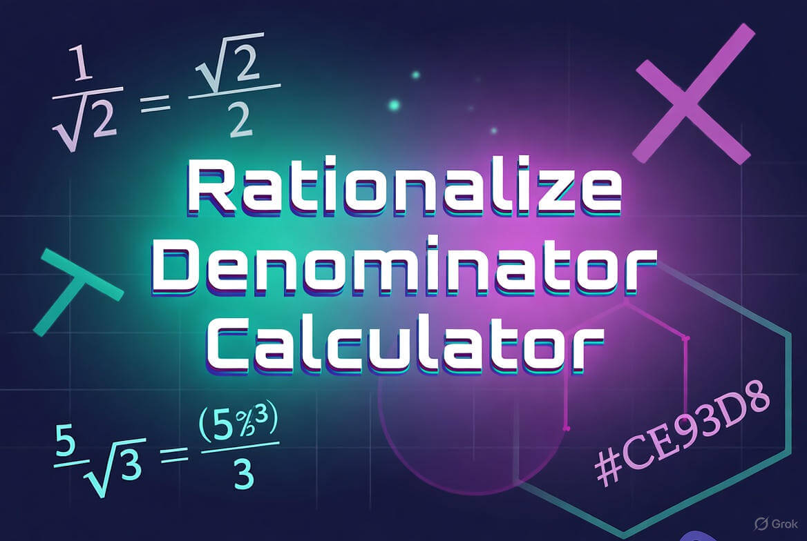Rationalize Denominator Calculator | Simplify Fractions with Radicals