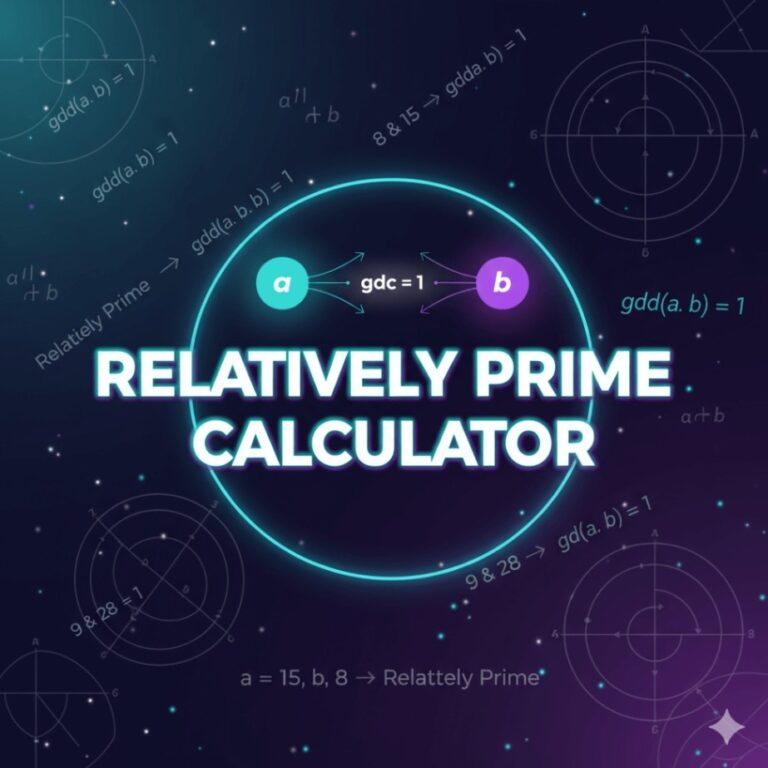 Relatively Prime Calculator | Check if Two Numbers are Coprime