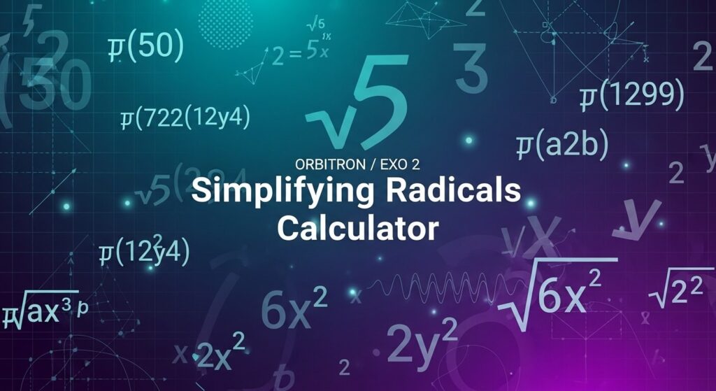 Simplifying Radicals Calculator