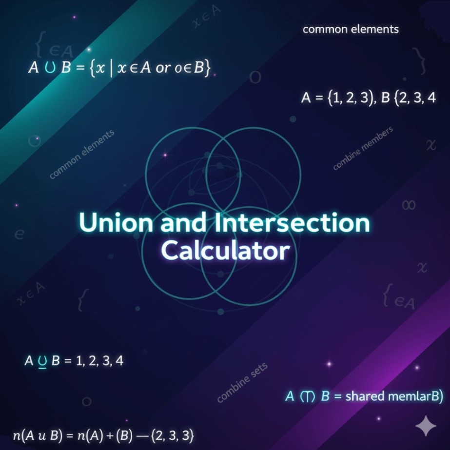 Union and Intersection Calculator